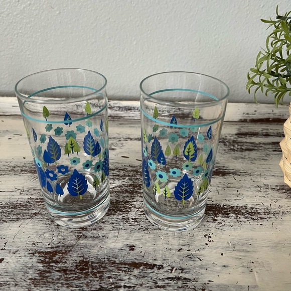 Marcrest Swiss Alpine Chalet Juice Glasses MCM 60’s Weighted 8oz Set of 2 EVC - Picture 6 of 10